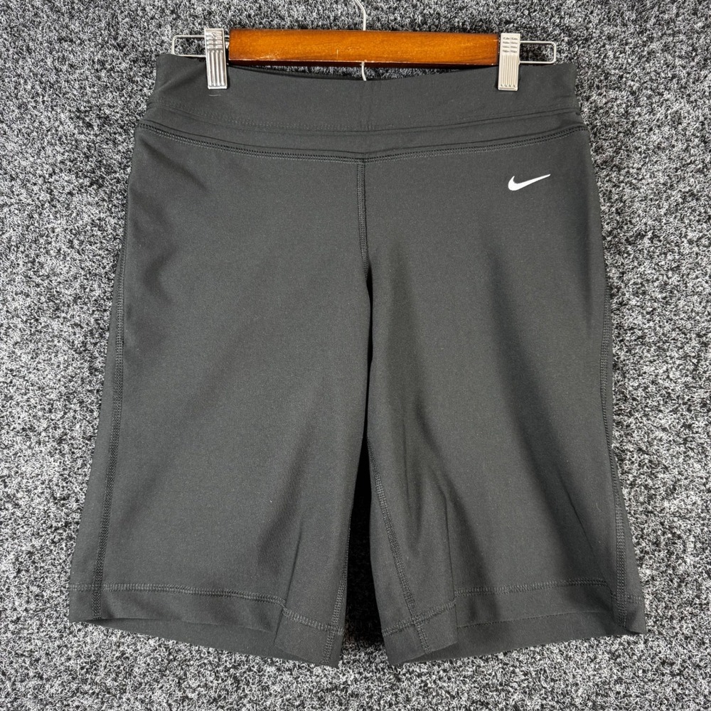 Nike Dri-FIT Womens Black Compression Athletic Biker Shorts Size Small 7 Inseam